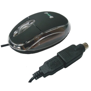 Optična miška za računalnik, USB + PS2 AM-522